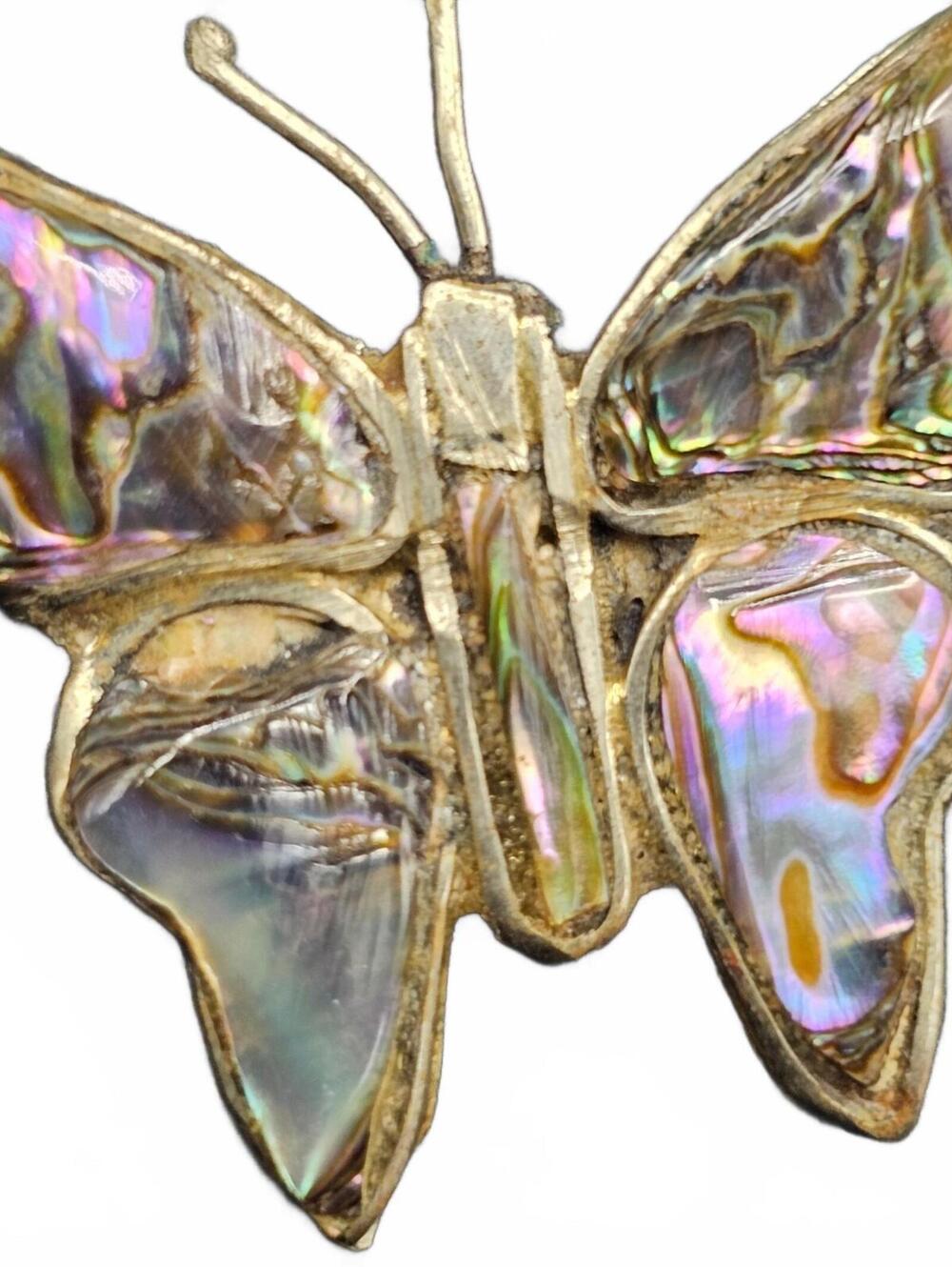 Abalone Butterfly Brooch